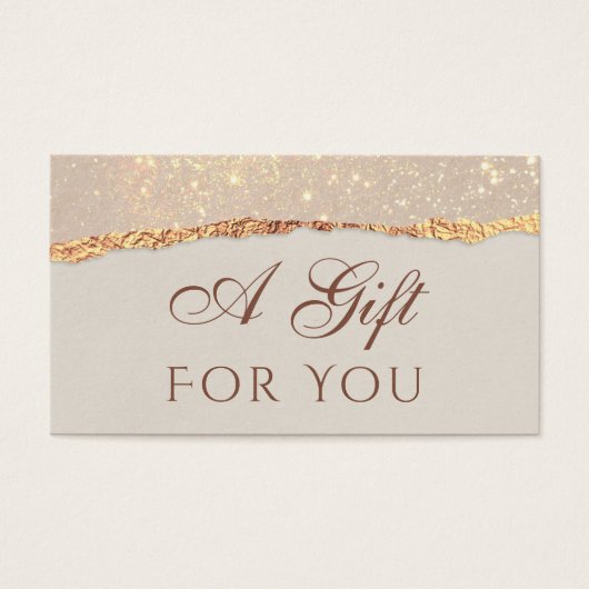 Shimmer-Papiergeschenkkarte (Vorderseite)