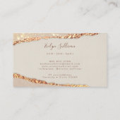 Shimmer-Papiertreuekarte Visitenkarte (Rückseite)