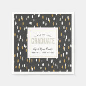 Shimmer Personalisierter Abschluss Serviette (Vorderseite)