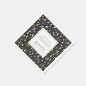 Shimmer Personalisierter Abschluss Serviette (Ecke)