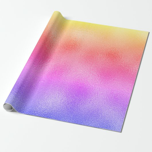 Shimmer Rainbow Glass Abstrakt Geschenkpapier (Ungerollt)