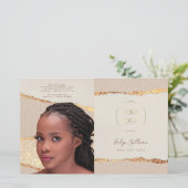 Shimmer Ripped Paper Bifold Broschüre (Stehend Vorderseite)