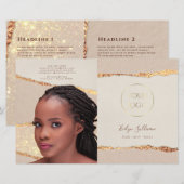 Shimmer Ripped Paper Bifold Broschüre (Vorne/Hinten)