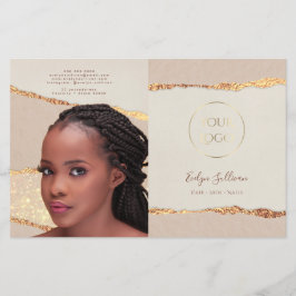 Shimmer Ripped Paper Bifold Broschüre