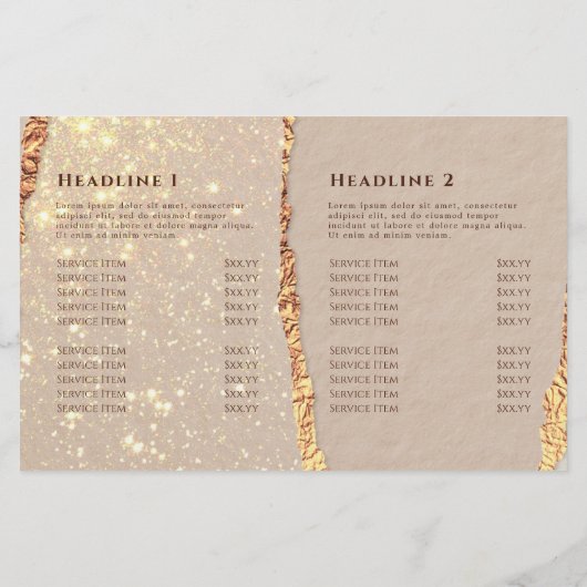 Shimmer Ripped Paper Bifold Broschüre (Rückseite)