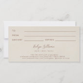 Shimmer Ripped Paper Geschenkgutschein (Rückseite)