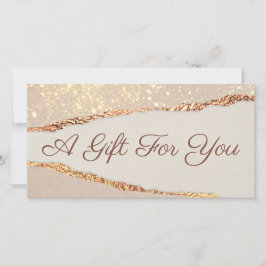 Shimmer Ripped Paper Geschenkgutschein