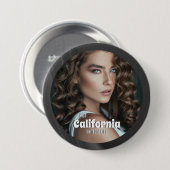 Shimmer Slate Pageant Button (Vorne & Hinten)