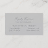 Shimmer Twirl Business Card Visitenkarte (Rückseite)