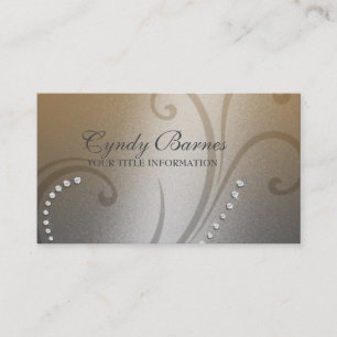 Shimmer und Crystals Business Card Visitenkarte