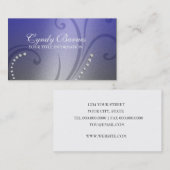 Shimmer und Crystals Business Card Visitenkarte (Vorne/Hinten)