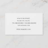 Shimmer und Crystals Business Card Visitenkarte (Rückseite)
