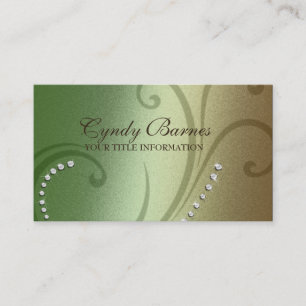 Shimmer und Crystals Business Card Visitenkarte