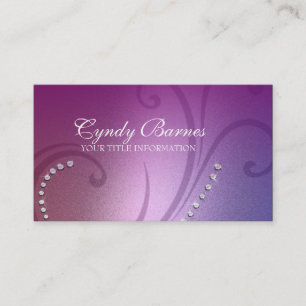 Shimmer und Crystals Business Card Visitenkarte