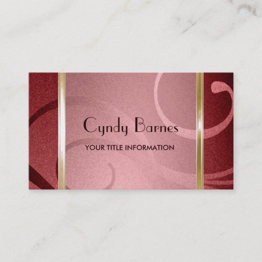 Shimmer Wirbel Business Card Visitenkarte (Vorderseite)