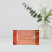 Shimmer Wirbel Business Card Visitenkarte (Stehend Vorderseite)