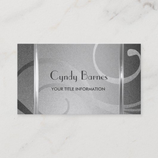 Shimmer Wirbel Business Card Visitenkarte (Vorderseite)