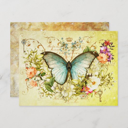 Shimmerfly Postcard Postkarte (Vorne/Hinten)