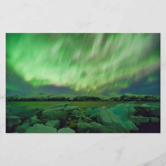 Shimmering Aurora Briefpapier (Vorderseite)