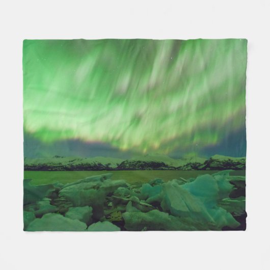 Shimmering Aurora Fleecedecke (Vorderseite (Horizontal))