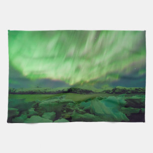 Shimmering Aurora Geschirrtuch