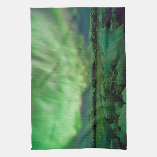 Shimmering Aurora Geschirrtuch (Vertikal)