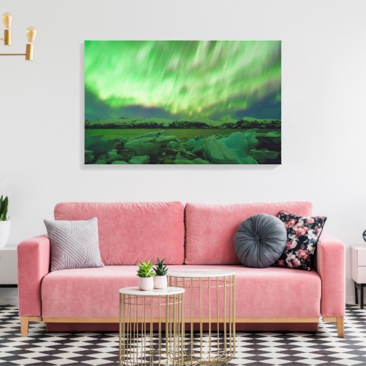 Shimmering Aurora Leinwanddruck (Insitu (Wohnzimmer))