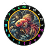 Shimmering Betta Dartboard Game Set Dartscheibe (vorne)