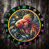 Shimmering Betta Dartboard Game Set Dartscheibe