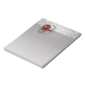 Shimmering Christmas Ornaments - Notepad Notizblock (Rotiert)