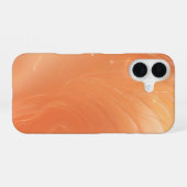 Shimmering Coral Flow Abstract Phone Case iPhone 16 Hülle (Rückseite (Horizontal))