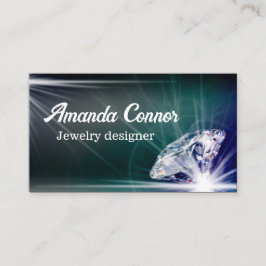 Shimmering Diamond Jeweler Business Card Visitenkarte