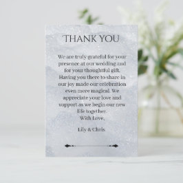Shimmering Filigree Thank You Card Mitteilungskarte