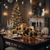 Shimmering Gold Grosgrain Ribbon for Christmas Cra Ripsband