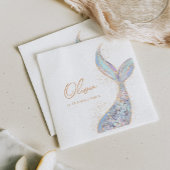 Shimmering Mermaid Schwanz Geburtstag Serviette