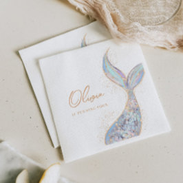 Shimmering Mermaid Schwanz Geburtstag Serviette