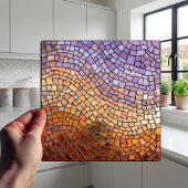 Shimmering Mosaic Gradient Ceramic Tile Fliese