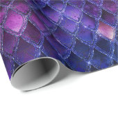 Shimmering Purple Ombre & Glitter Dragon Scales Geschenkpapier (Rolleneckpunkt)