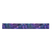 Shimmering Purple Ombre & Glitter Dragon Scales Satinband (Vorderseite)