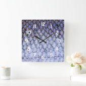 Shimmering Salmon Quadratische Wanduhr (Zuhause)