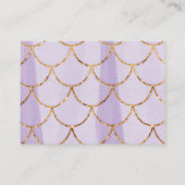 Shimmering Seashell Mermaid Book Request Girl Begleitkarte (Rückseite)