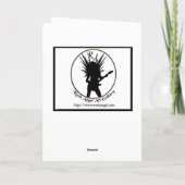 Shimmering Snowflake Card Feiertagskarte (Rückseite)