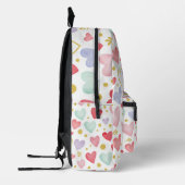 Shimmering Watercolor Sweethearts Bedruckter Rucksack (Links)