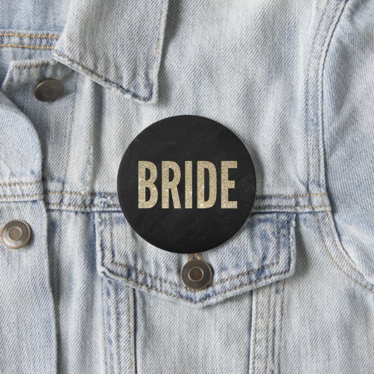 Shimmery Chic Bride Button (Beispiel)