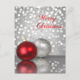 Shimmery Christmas Ornaments - Postkarte