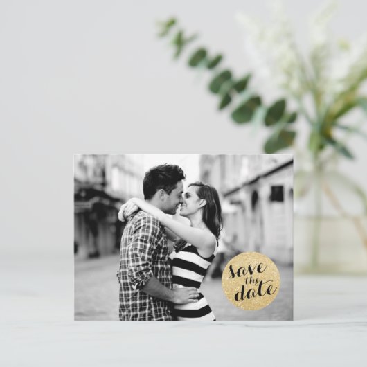 SHIMMERY CIRCLE | Ankündigung Datum freihalten (Stehend Vorderseite)