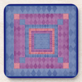 Shimmery Diamond Pattern Getränkeuntersetzer (Vorderseite)