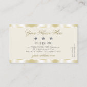 Shimmery Gold Sparkle Diamonds Luxurim Luxe Glam Visitenkarte (Rückseite)