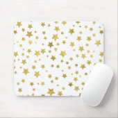 Shimmery Goldstars Golden Star Pattern Mousepad (Mit Mouse)