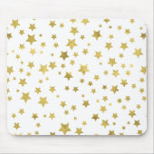 Shimmery Goldstars Golden Star Pattern Mousepad (Vorne)
